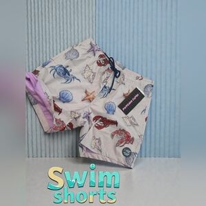 New fashion bottom sealife swim trunks shorts Men